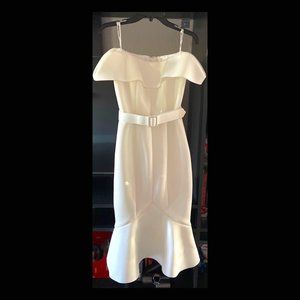 NWT BADGLEY MISCHKA Off-the-shoulder white dress-4